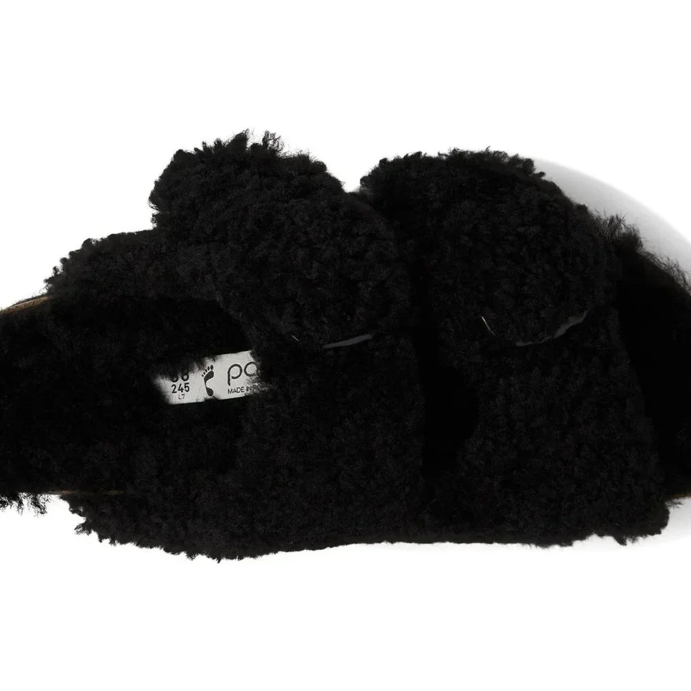 Papillio by Birkenstock Arizona Big Buckle Platform Teddy Eu 41N / US 10N NWT! - Picture 4 of 4